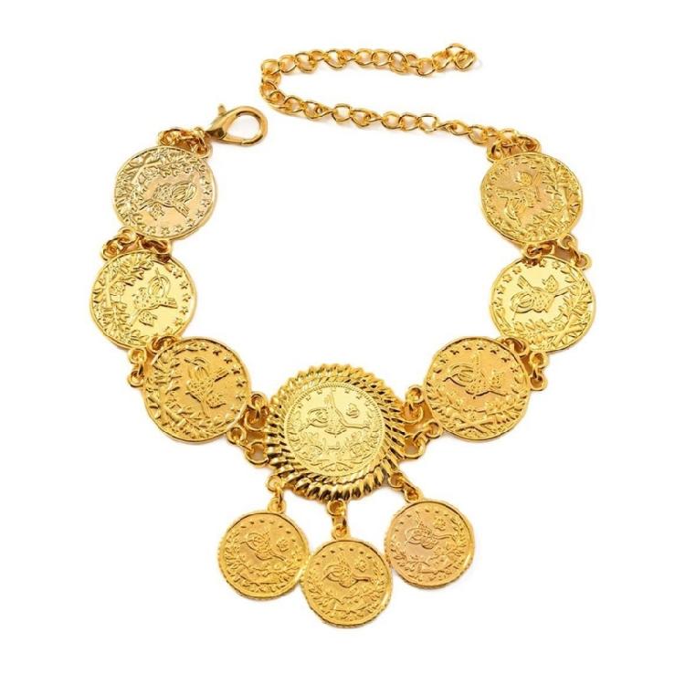 

Coin Shape Ankle Bracelet with Adjustable Length Fashion Jewelry Ankle Ornament Alloy Texture Suitable for Any Occasion 1
