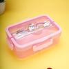 Microwavesafe Insulated Straw Bento Wheat Lunch Box For Office Students