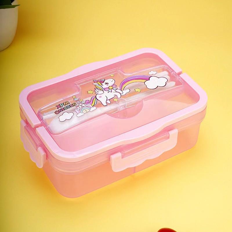 Wheat Straw Insulated Microwave-Safe Bento Lunch Box for Office & Students