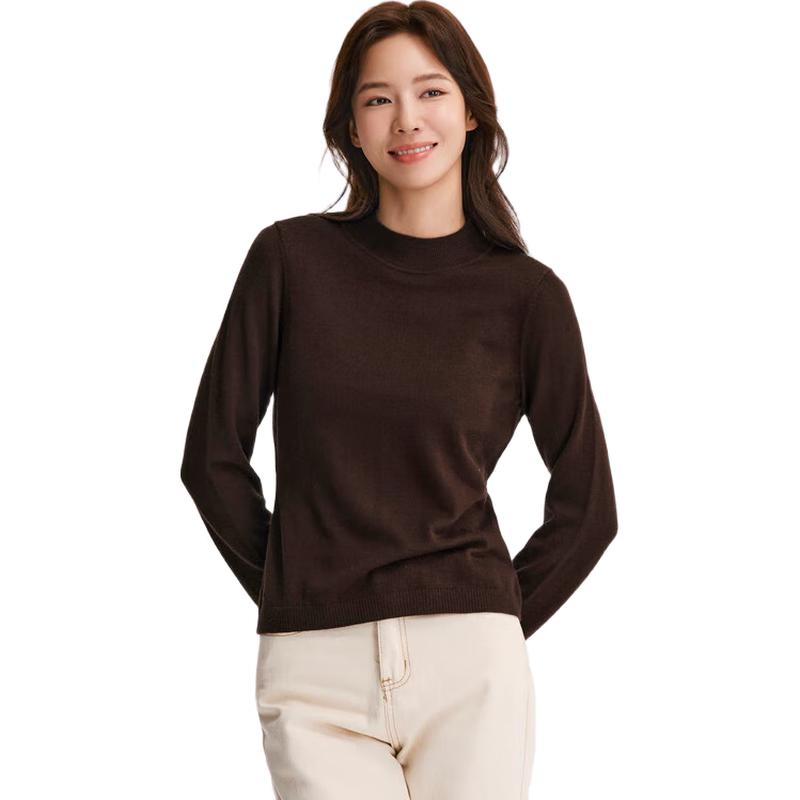 Semir Women's Merino Wool Half-High Neck Base Layer Sweater
