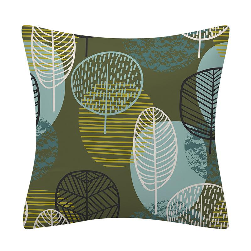 Vintage oil painting style plant print pattern home living room sofa bedroom decoration throw pillow pillowcase