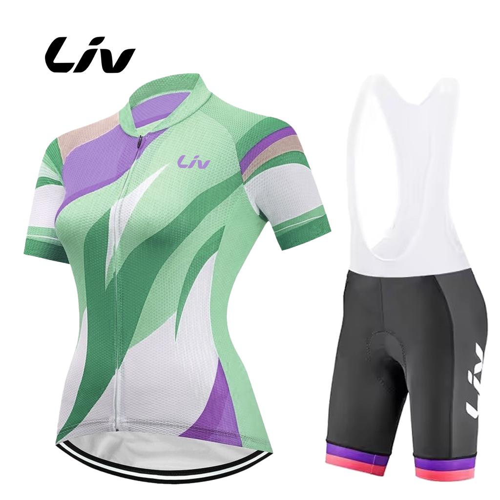 Women Short Sleeve Mtb Bike Clothing Racing Bicycle Clothes Ropa Ciclismo Cycling Jersey Bib Set Summer Breathable Cycling Suit Set 2026