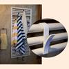 2/4/6pcs Radiator Hooks for Towels, Adhesive Bathroom Shower Hanger, No-Drill Clips for Clothes Scarf Storage