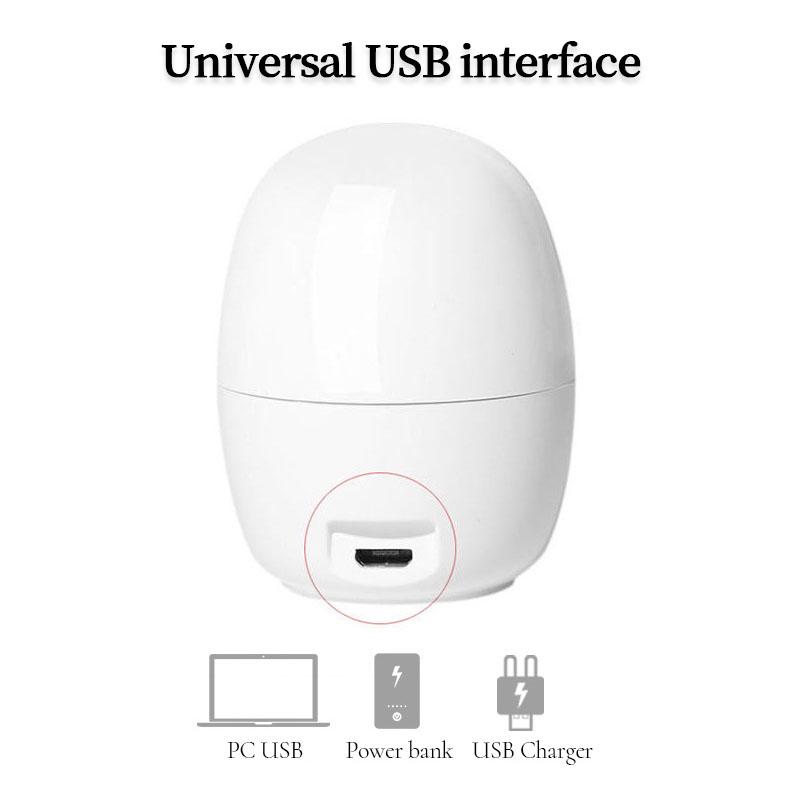 Nail Dryer Lamp USB UV LED 6W MINI Pink Egg Cat Designs Drying Timing Nail Light Fast Dry Curing Nail Manicure Machine For Gel