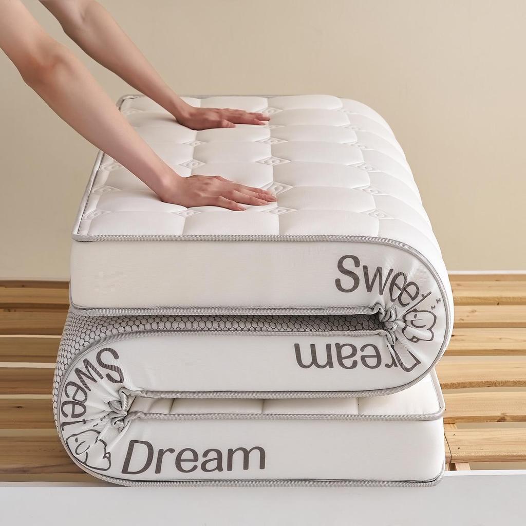 2026 New Milk Silk Latex Memory Foam Mattress for Dormitory Bunk Bed, Non-slip Single Size for Rental Rooms