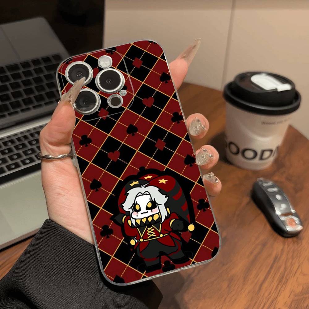 Anime The Freak Circus Pierrot Transparent Phone Case For IPhone 16 15 14 13 12 11 Pro Max Plus Soft Cover