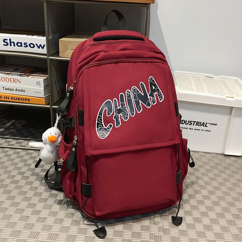 Children's Schoolbags Elementary School Girls Junior High School Boys High School College Students Letter Backpack