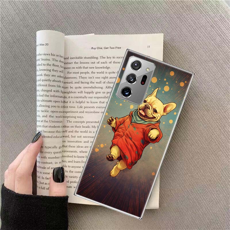 

French Bulldog Dog Pug Phone Case For Samsung Galaxy S25 Edge S24 S23 FE S22 S26 Ultra S21 S20 S10 Plus Capa Soft Samsung S25 Plus