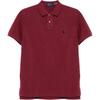 Polo Solid Color Pony Embroidered Short Sleeve Polo Shirt Men Tops Burgundy 710680784-400