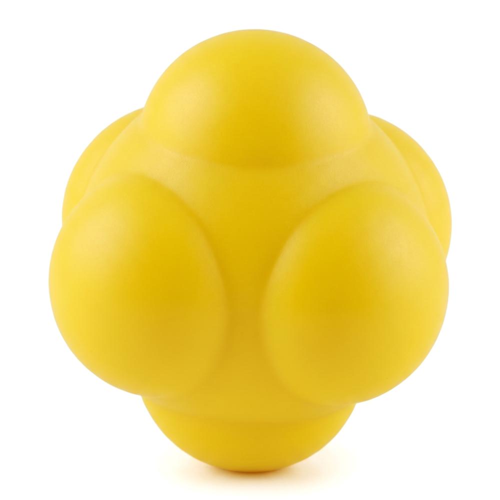 Hexagonal Shape Reaction Ball Natural Rubber Training Ball Multicolor Agility Ball  Sports Training