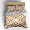 Crisscrossed brown diamond pattern. Bedding sets Duvet cover sets Duvet covers Pillowcases(1 * Duvet Cover 2 * Pillowcases, without duvet insert)