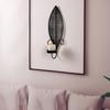 62KD Wall Holders,Candlestick Leaf Pattern Candleholder Unique Candlestick
