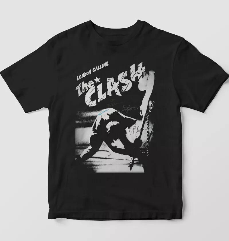

The Clash Punk Band London Calling Black T Shirt Full Size S-5XL Unisex T-Shirt XXXXL