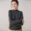 Seamless One-Piece Autumn/Winter Women's Baby Cashmere Half-High Neck Pullover Sweater