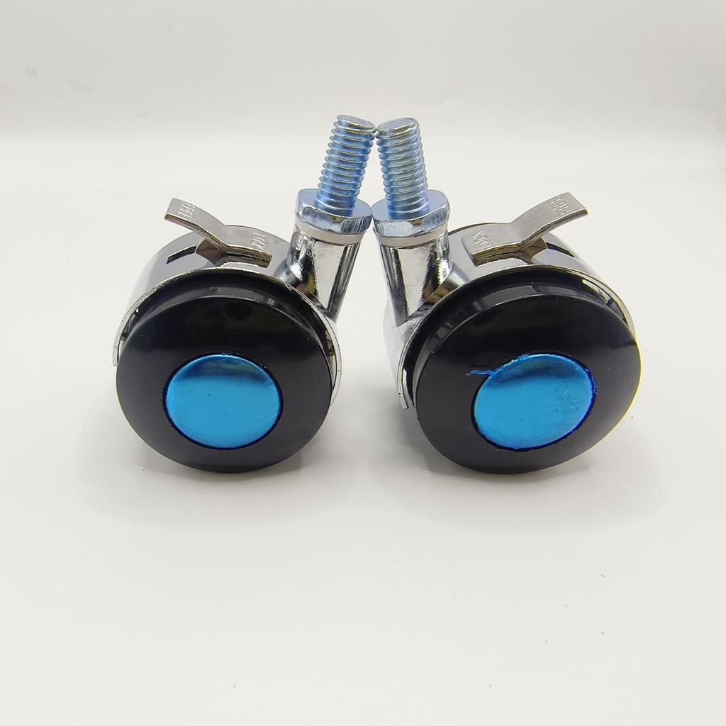Alloy Swivel Caster Wheel with Brake for Furniture and Office Chairs.