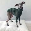 Baumwolle Rollkragen Garn Haustier Hund Kleidung Zweibeiner Greyhound Whippet Dobermann Jacke Komfort Pyjama Frühling Sommer Haustier Mantel 5XL