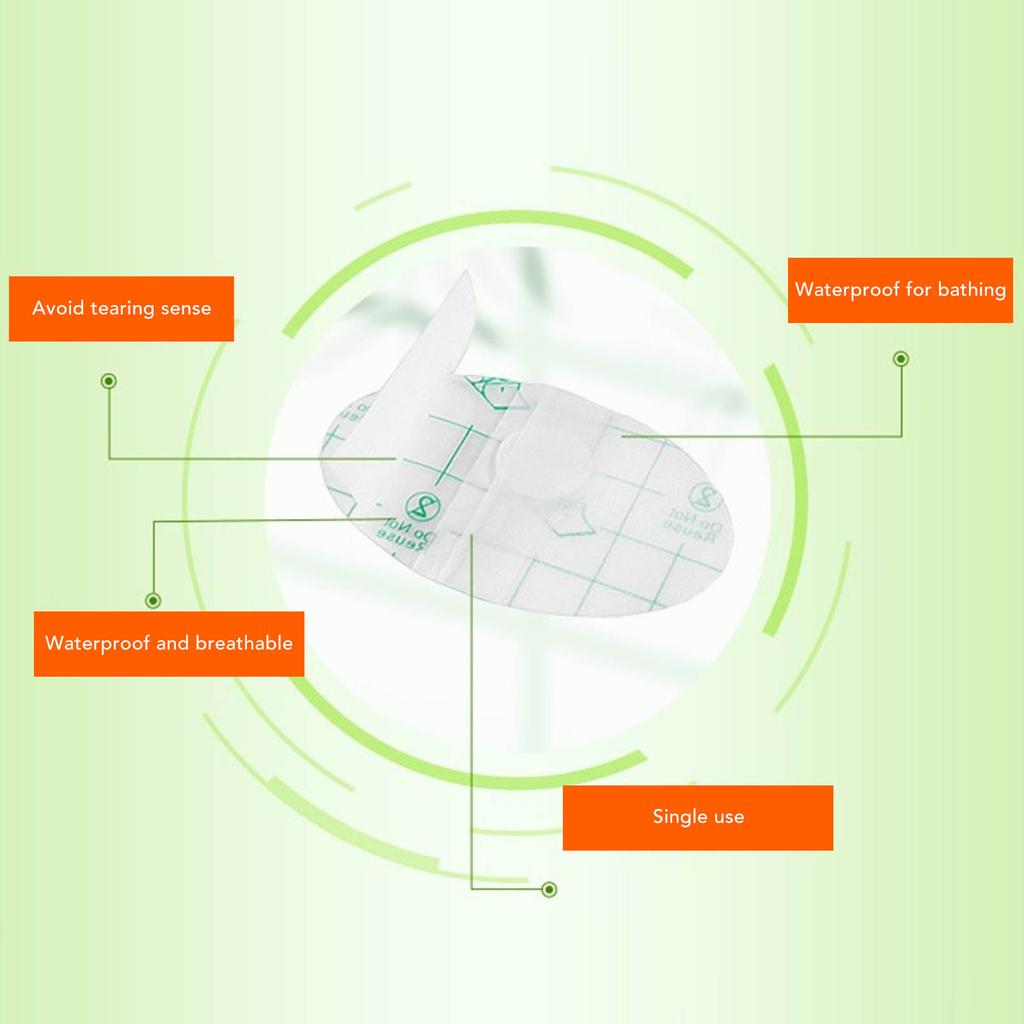 50 szt. Ochraniacze na uszy na baby shower Wodoodporne Jednorazowe Naklejki ochronne na uszy Przezroczyste