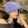 Retro pleated forward hat women's spring and autumn cap showing face small versatile fashion beret painter hat