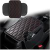 Center Console Cover with Extend Pocket, Leather Arm Rest Cover of Black/Red