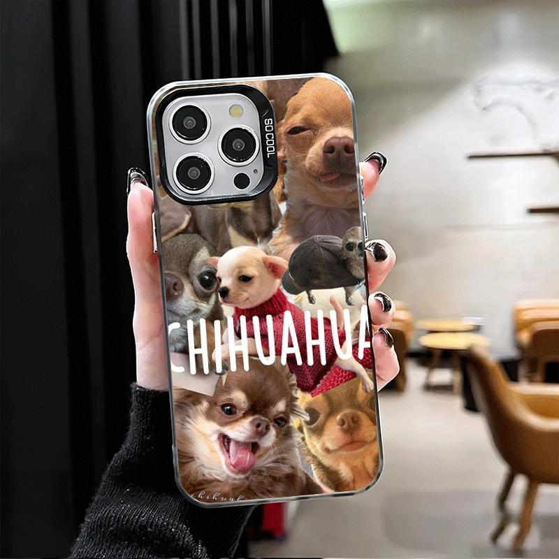 Chihuahua Puppy Teacup Dog Soft Phone Case for iPhone 15 16 17 Pro Max 17Air 16E 14 Plus 13 12 Mini Shockproof Cover Back Shell