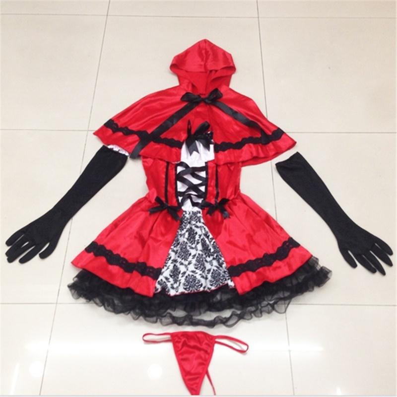 

Сексуальные домогательства Костюм на Хэллоуин Женский косплей Вечернее платье Игровая форма M красный