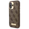 Guess Guhmp16Su4Gprw Iphone 16 6.1 Brązowy/Brown Hardcase 4G Logo Plate Magsafe