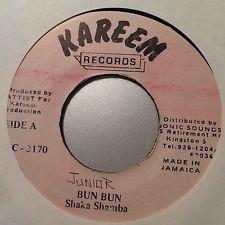 

7inch Record SHAKA SHAMBA Bun Bun MSC3170 Kareem Records Jamaica Reggae Ska Dub Used