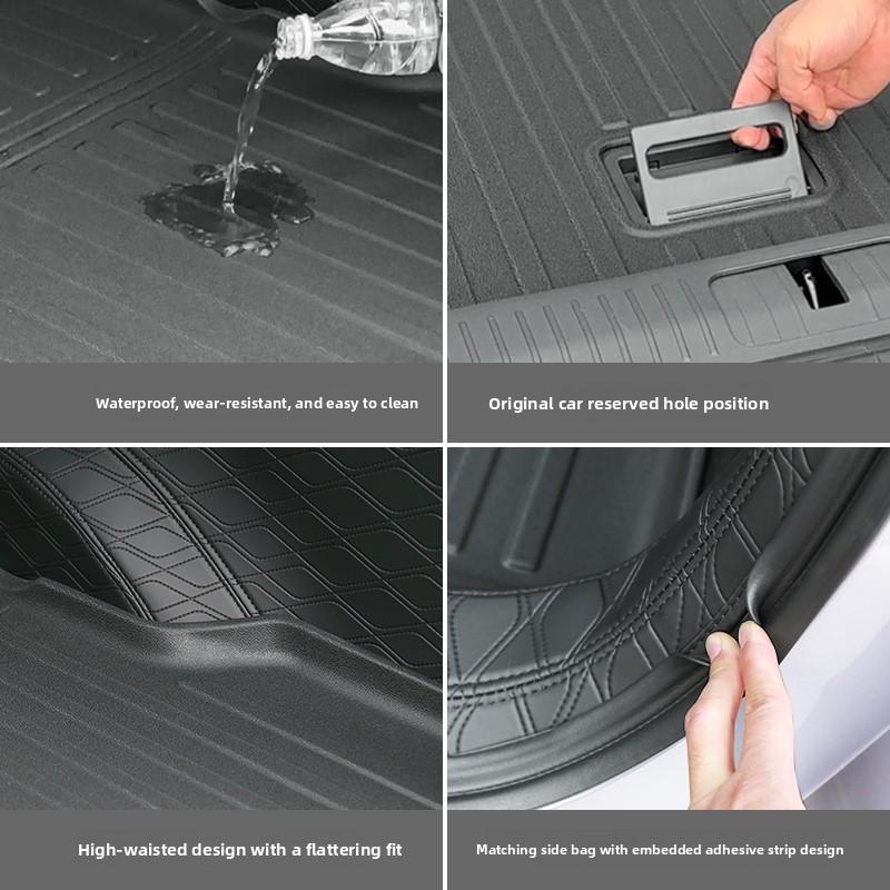 For XPENG G6 2026 Trunk Liner TPE Waterproof Luggage Storage Mat Anti-Slip Rear Seat Backrest Protective Pad Modify Accessories