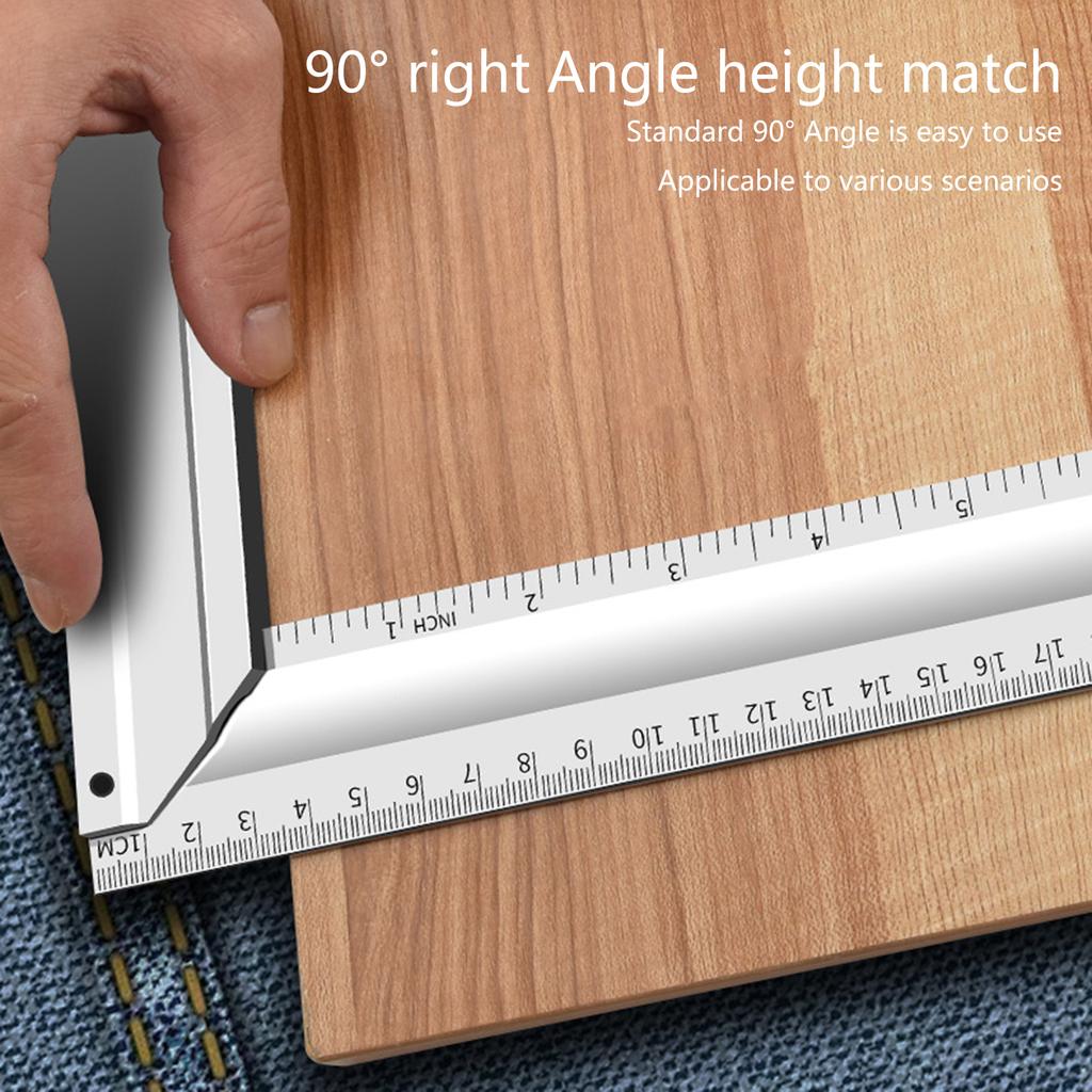 305mm Winkel Metall Zimmermannswinkel Mit Messskala Und Wasserwaage Für Präzise Metallbauarbeiten