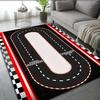 Luxury Black Gold Chessboard Area Rug High Quality Checkered Carpet with Classic Chess Pieces Pattern Unique Game Room Gift