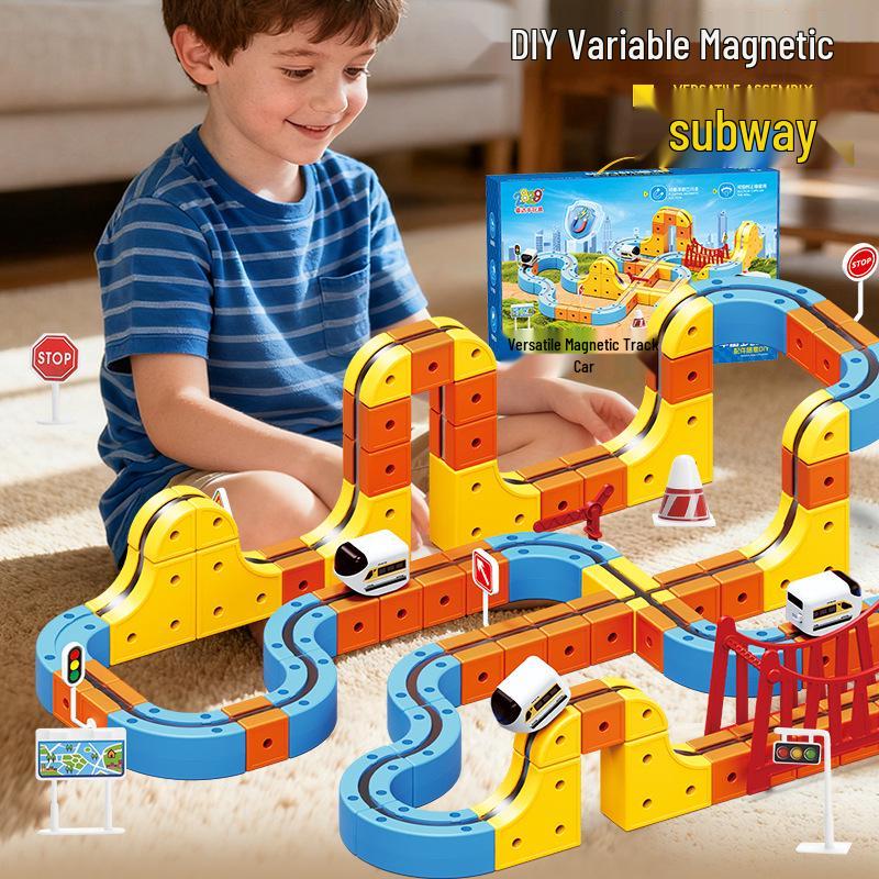 Magic Track Cube: Versatile Magnetic Assembly Toy Car with Free Shipping