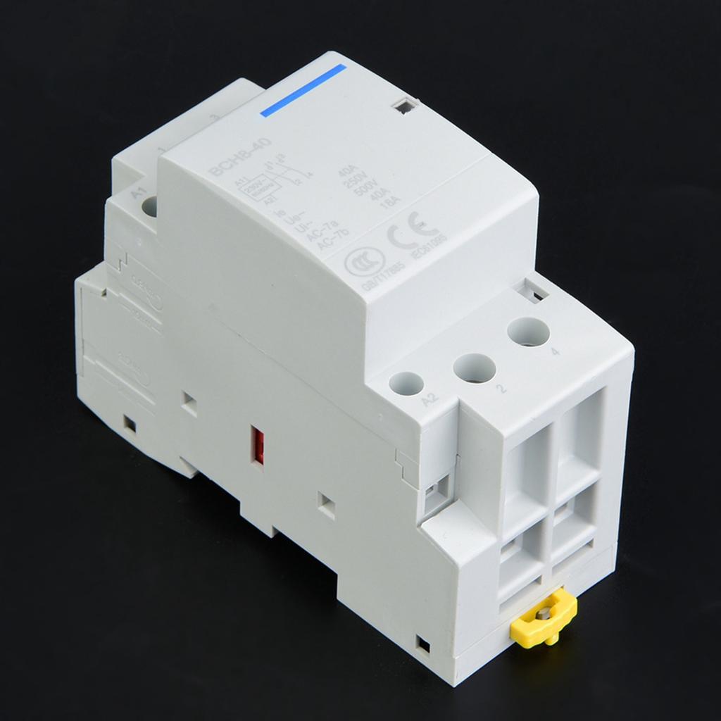 2P 40A Low Power Consumption Household DIN Rail AC Contactor 2NO 5060HZ 220V230V