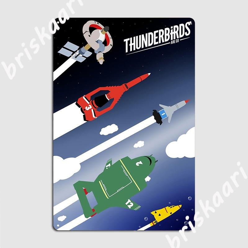 

The Thunderbirds Are Go Metal Sign Club Bar Garage Decoration Pub Funny Tin Sign Poster 20x30cm