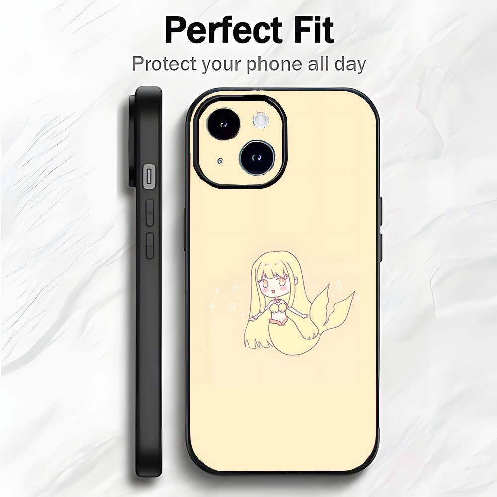Magische japanische Anime M-Mermaid Melody Handyhülle Handyhülle Weiche Verpackung Leicht für iPhone17 16 15 14 13ProMax