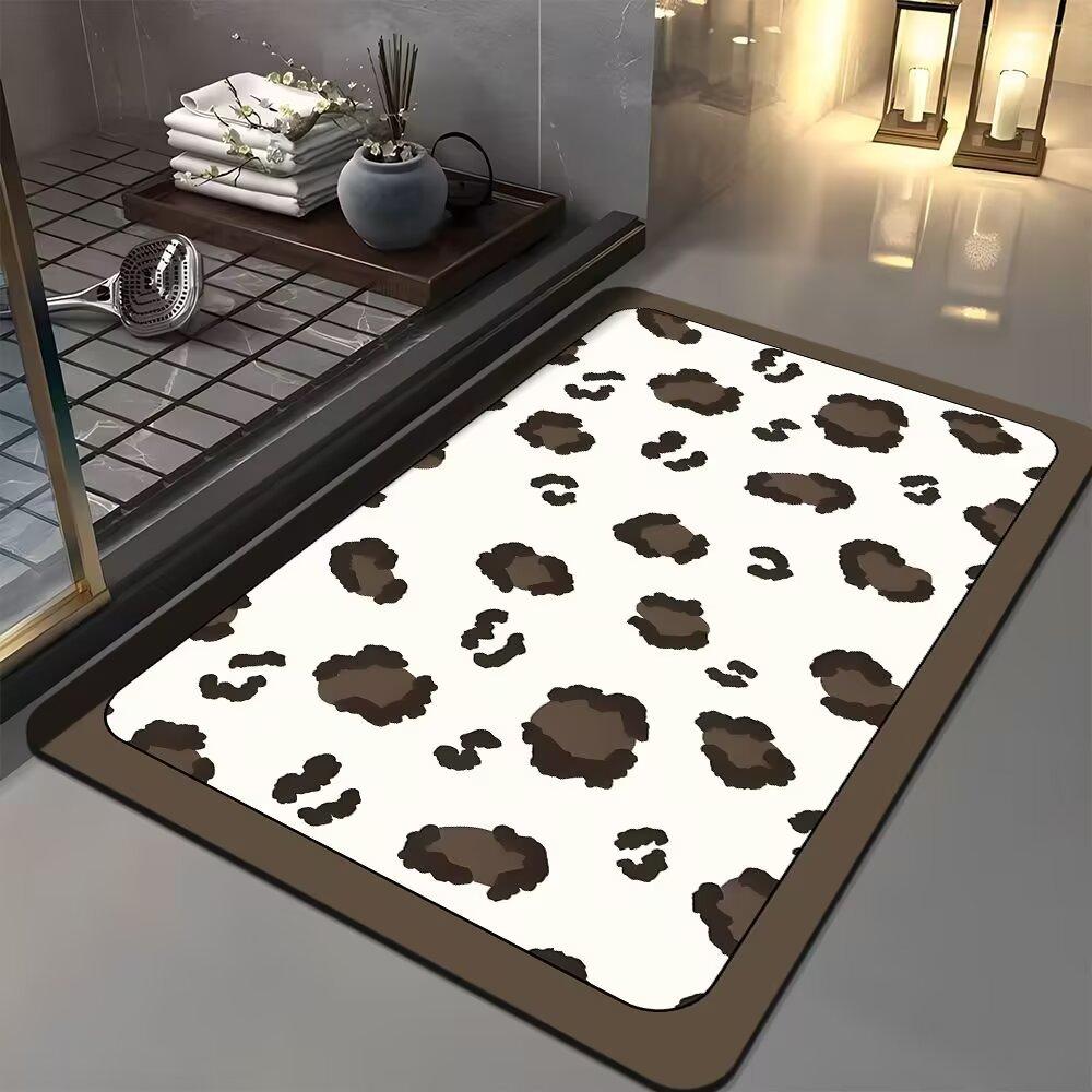 

Коврики для ванной комнаты, впитывающие воду, устойчивые к грязи, быстросохнущие коврики для ног, прочные впитывающие воду коврики для ног в ванной комнате и туалете 40*60cm