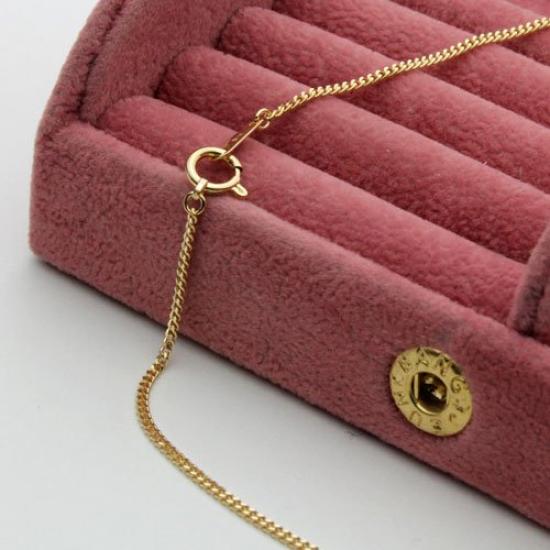 Walk 18K Gold Kihei Necklace Kihei K18 Engraved [Jewelry Shinsaibashi] Chain, 45cm, 3.4g, Double-Cut,
