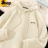 JEEP SPIRIT Men's Winter Plush Fleece Hooded Sweatshirt