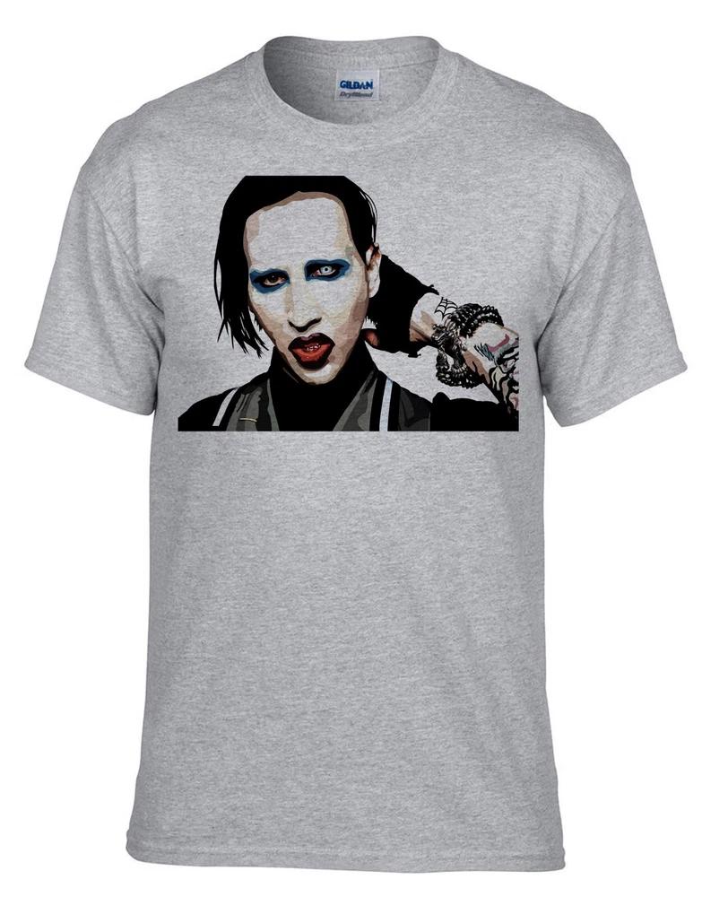 Marilyn Unisexson Rock Band Rock Music Grey Kids TShirt 544szKids S