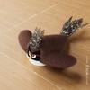 Electronic Flapping Bird Sparrow Cat Toy USB Charging Hangable Interactive Flying Bird Cat Toys Vivid Chirping Touch-Activated