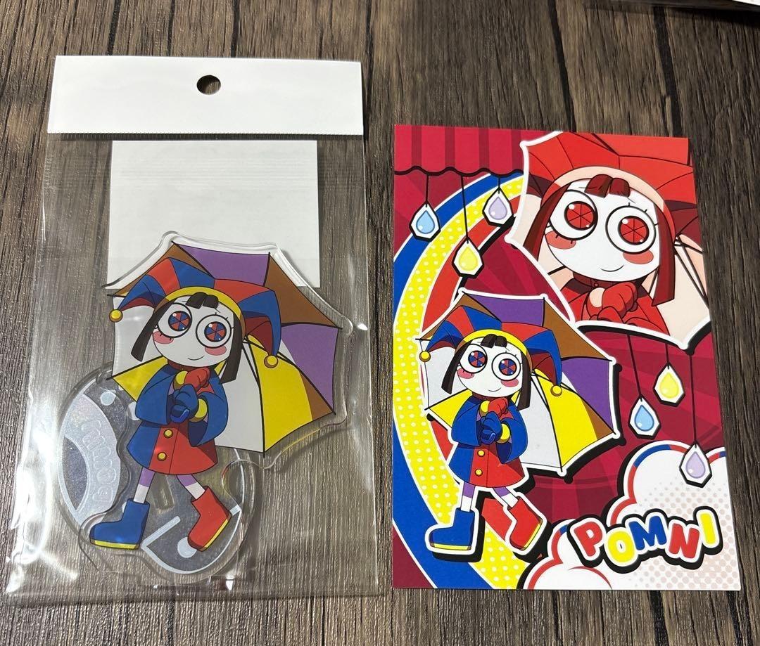 Amazing Digital Circus Acrylic Stand Postcard Pomni Set Rainy Day 2026