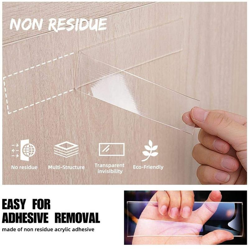 LJL 5PCS 5M Nano Tape Super Strong Double-Sided Adhesive Tape Transparent Reusable Waterproof Tapes Heat Resistance