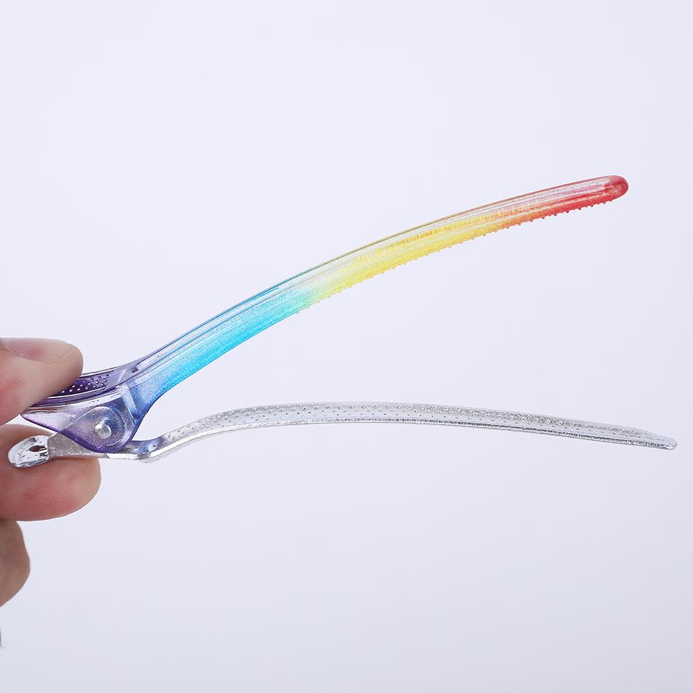 10pcs Barber Alligator Hairpin Professional Salon Seamless Hair Clips Rubber Sectioning Barbershop Hairdressing Styling Supplies