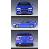 WELLY 1/24 Nissan Skyline GT-R R34 Alloy Scale Model Car Model Diecast Metal Static Collection Children Toy Car Vehicles Gifts