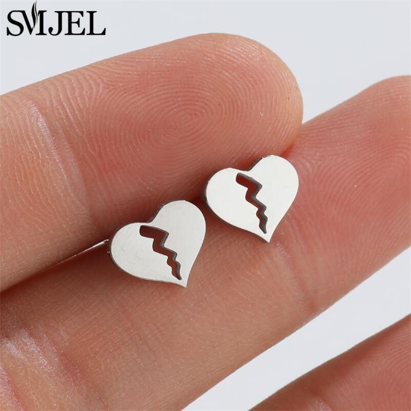 2026 Stainless Steel Geometric Stud Earrings for Women Star Sun Moon Earings Fashion Jewelry Angel Wing Ghost Ear Pendientes