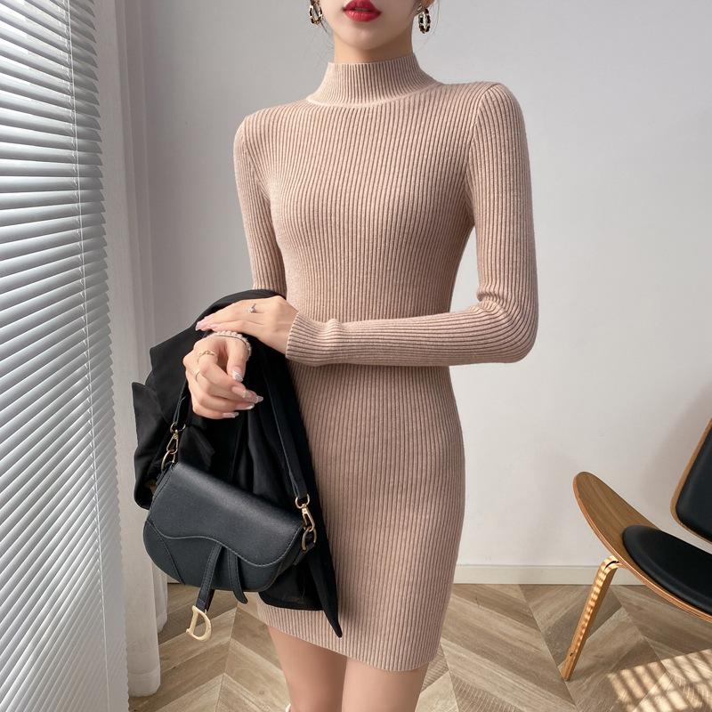 Women s Casual Shiny Printed High,necked Tight Hip Skirt One Size
