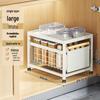 Pull-Out Under-Cabinet Dish Drying Rack and Kitchen Storage Solution