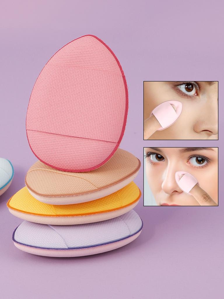 Fingerpuderquaste nass und trocken Foundation nimmt kein Puder auf kleiner Daumen Luftkissen Mini-Version des Make-up-Schwamms Fingerspitze