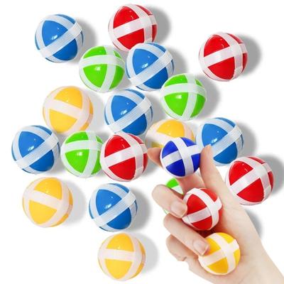 12PCS Kids Sucker Sticky Ball Set - Outdoor Throw And Catch Game Parent-Child Interactive Sports Play Toys For Children