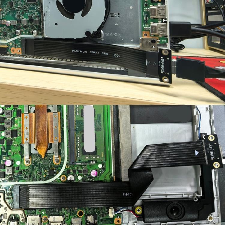 20cm PCIE4.0 M.2 NVMe To Oculink SFF-8611 SFF-8612 Cable for Stable Connection and Fast Data Transfer