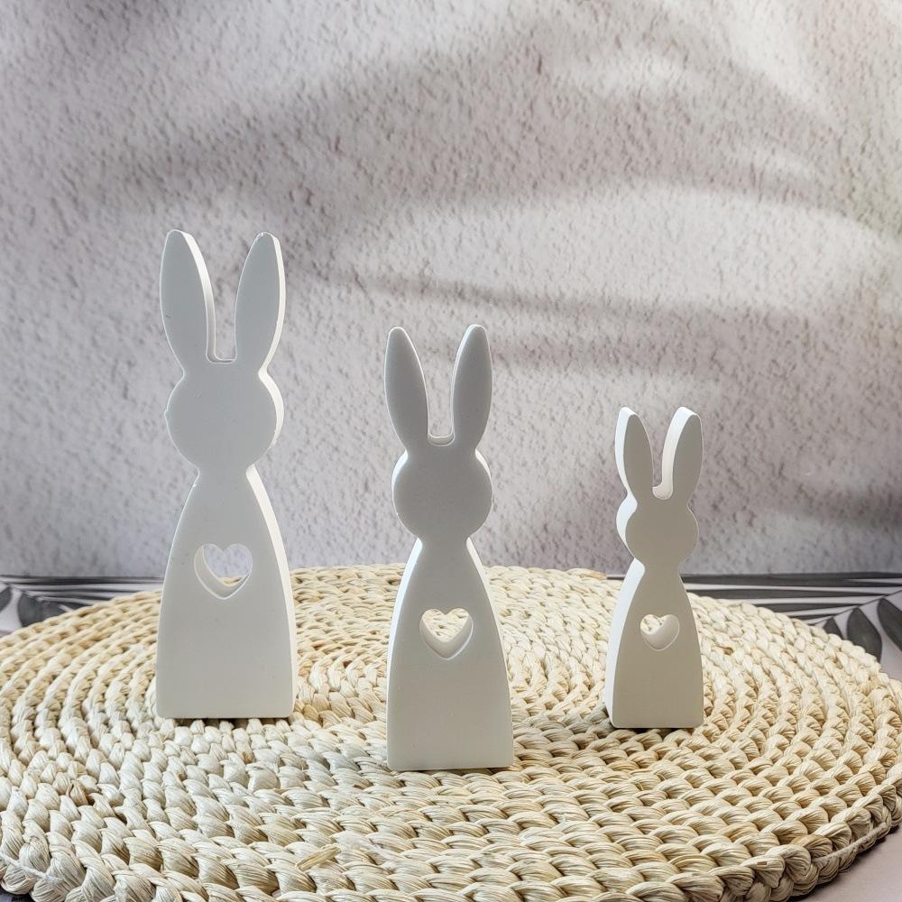 Velikonoční roztomilý králík silikonové formy Sádrové kadidlo namontované v autě Rozšiřující se sádrové dekorace Formy na aromaterapii svíčky pryskyřice